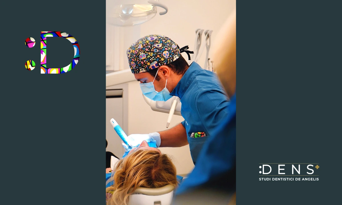 Devitalizzazione dentale eseguita da odontoiatra su paziente in studio dentistico moderno